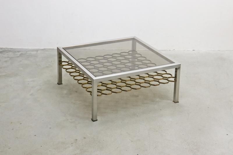 八角形ガラステーブル 八角形 強化ガラス コーヒーテーブル 八角形