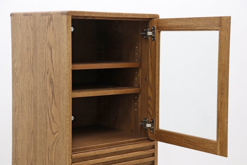 未使用 起立木工 キャビネット 食器棚 飾り棚 本棚 サイドボード 収納