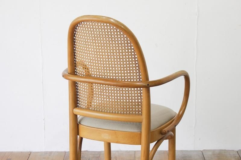 秋田木工』ラタン編み ハイスツール 廃盤品 ブナ材 vintage 秋田木工