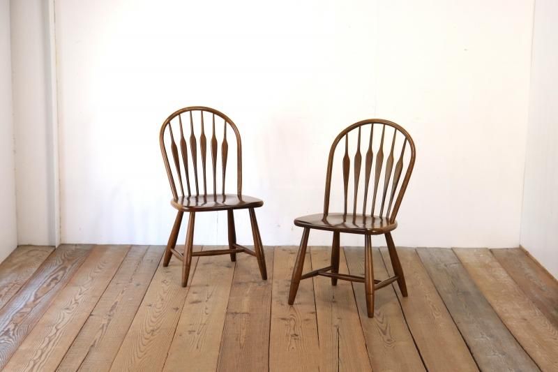 柏木工 ウィンザーチェア 2脚 ヴィンテージチェア