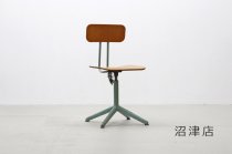 【沼津店】 レトロ ヴィンテージ プライウッド デスクチェア 椅子 4本脚 スクールチェア