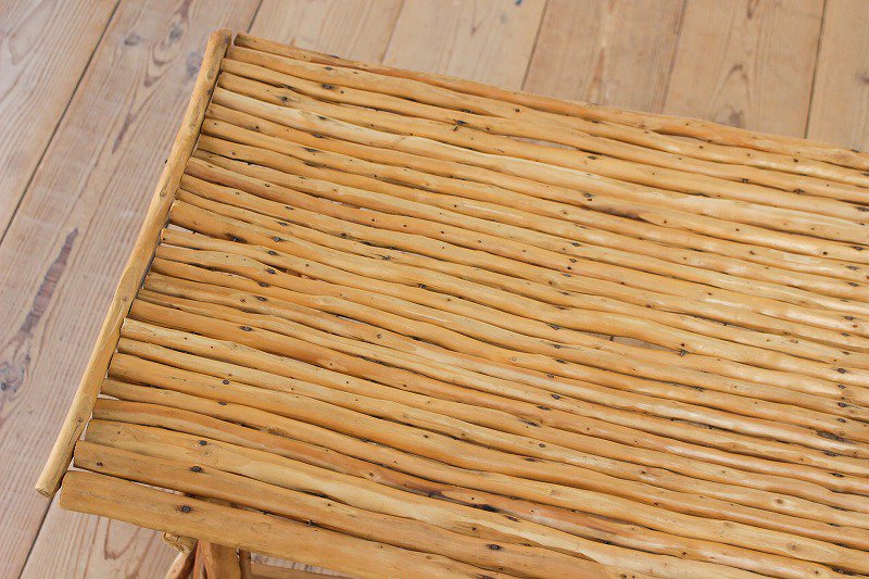 ナチュラル サイドテーブル 無垢材 木の枝 ヴィンテージ 展示台 飾り棚 