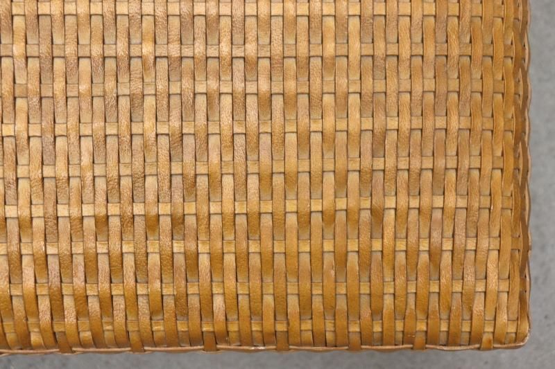 本革 キューブ スツール オットマン レザー編み チェア ソファ 台 モダン