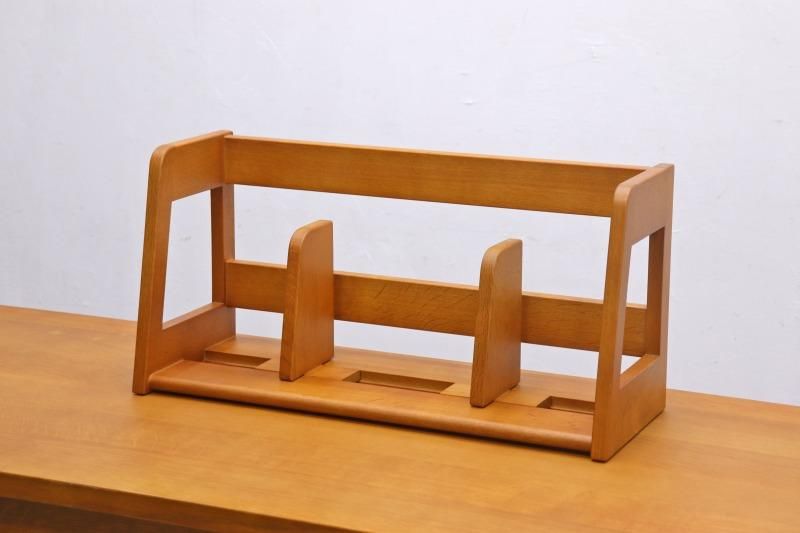 HIDA 飛騨産業 キツツキ オーク無垢材 ブックスタンド 本立て 仕切り