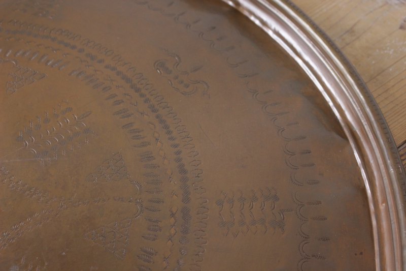 ヴィンテージ トレイ ウォールアート 装飾 店舗什器 皿 真鍮 銅 金属