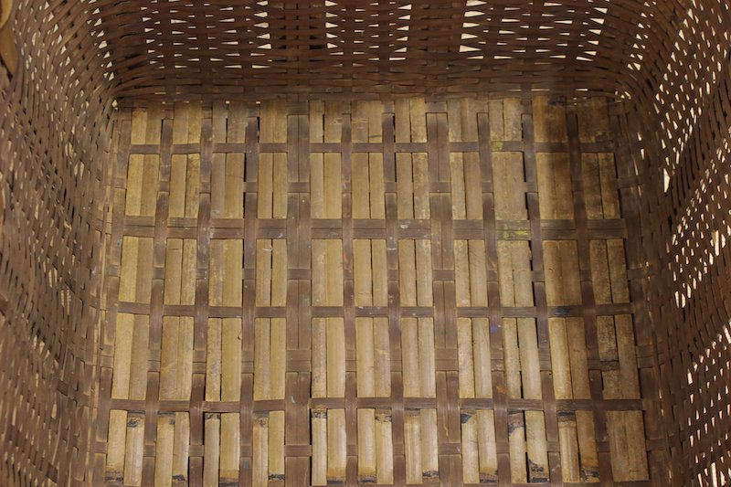 レトロ 竹籠 カゴ かご 収穫 古民具 民芸 農具 収納 古家具 古道具 