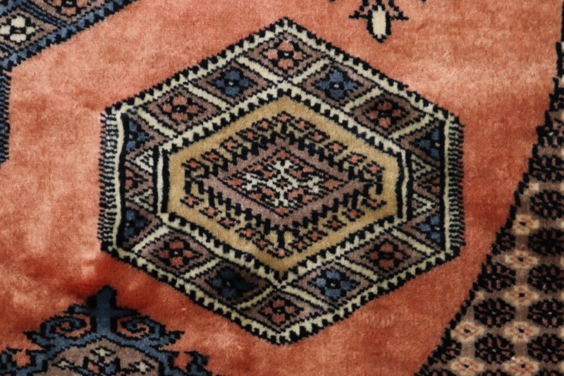 ヴィンテージ パキスタン ラウンド 円型 ラグ クラシカル 手織り 絨毯 