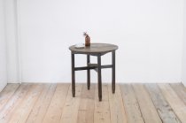 レトロ カフェテーブル 丸テーブル 円卓 コーヒー サイド ヴィンテージ 古材 古家具