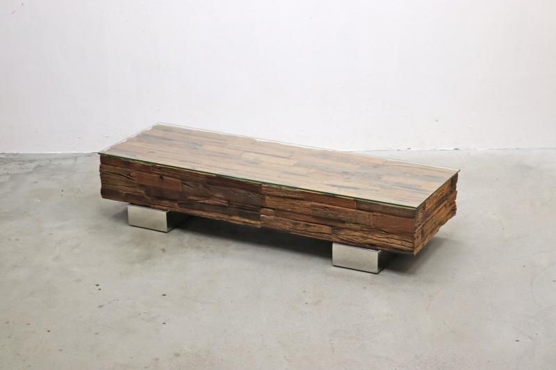 FAR EAST FURNITURE RAILWAY センターテーブル 鉄道の枕木を使った究極の古材コーヒーテーブル - インテラボ