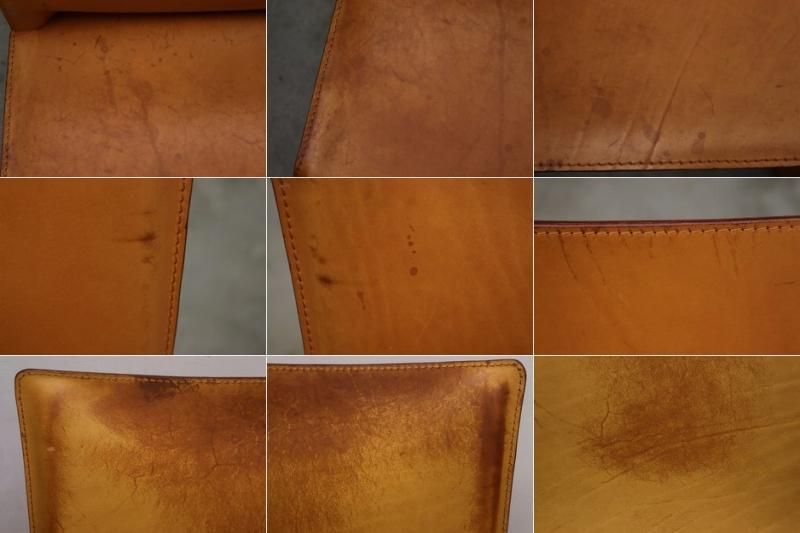 Cassina カッシーナ 412 CAB キャブチェア マリオ ベリーニ 本革