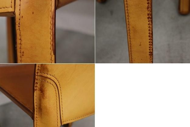 Cassina カッシーナ 412 CAB キャブチェア マリオ ベリーニ 本革