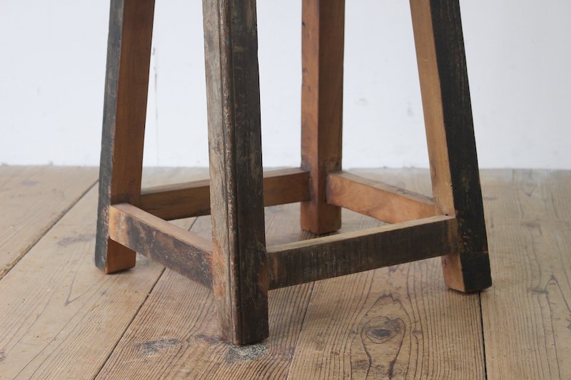 サイドテーブル 木製テーブル 飾り台 ヴィンテージ 古材   サイドテーブル