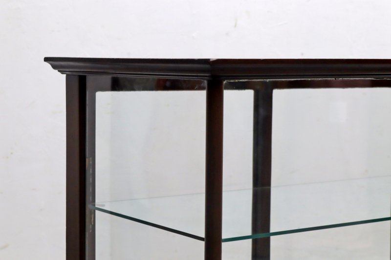 英国 イギリス ヴィンテージ 卓上 ガラス ショーケース 飾り棚 食器棚