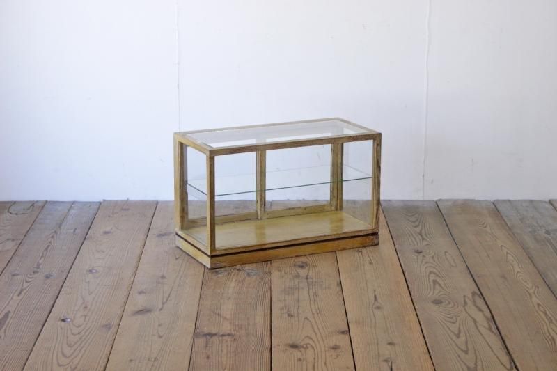 レトロ ガラスケース ショーケース コレクション 食器棚 飾り棚 無垢材