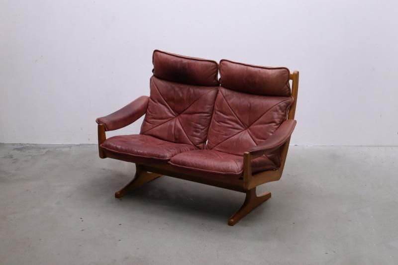 北欧 ノルウェー ヴィンテージ Lied Mobler リードモブラー 本革 2P