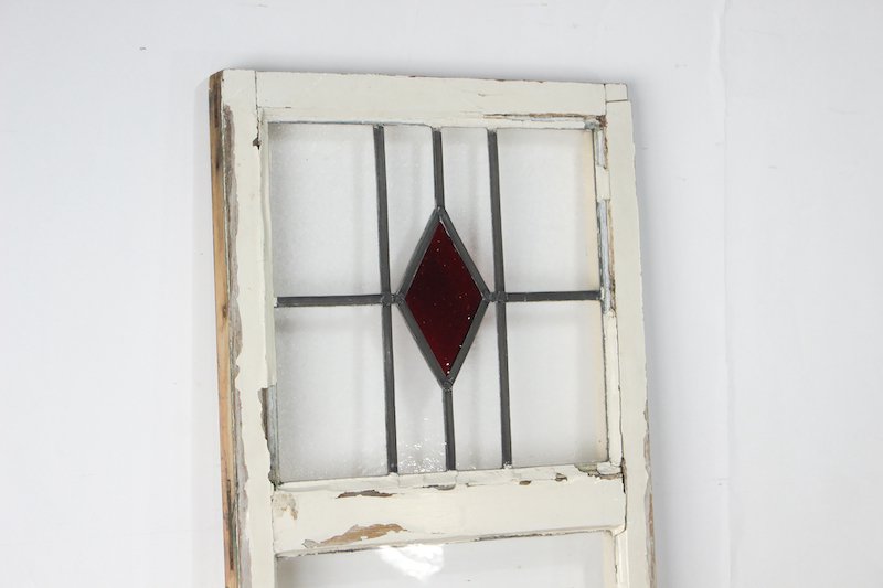 英国アンティーク ステンドグラス 窓 ドア 建具 ゆらゆらガラス イギリス レトロ ヴィンテージ 1枚 1