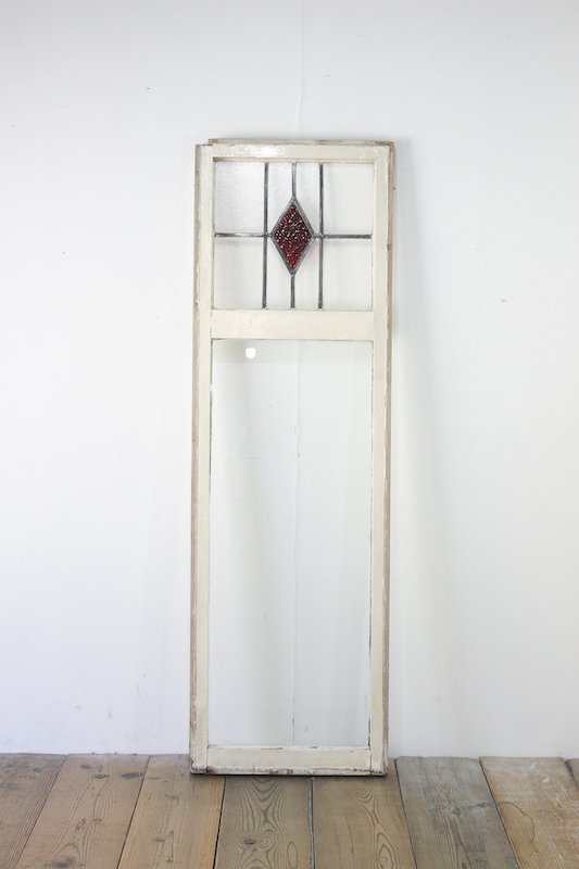 英国アンティーク ステンドグラス 窓 ドア 建具 ゆらゆらガラス イギリス レトロ ヴィンテージ 1枚
