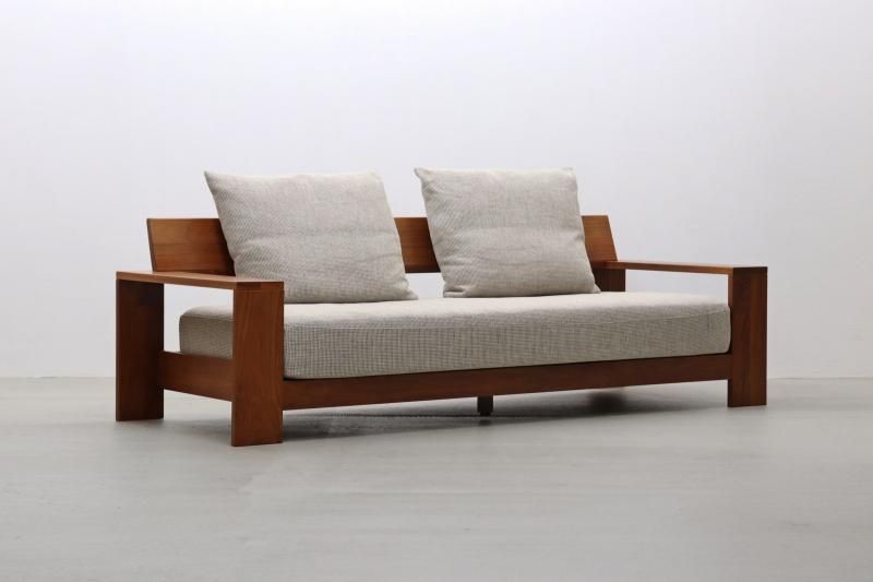 ナガノインテリア　牛革3Pソファー ナガノインテリア 牛革3Pソファー オットマン付き3人掛け