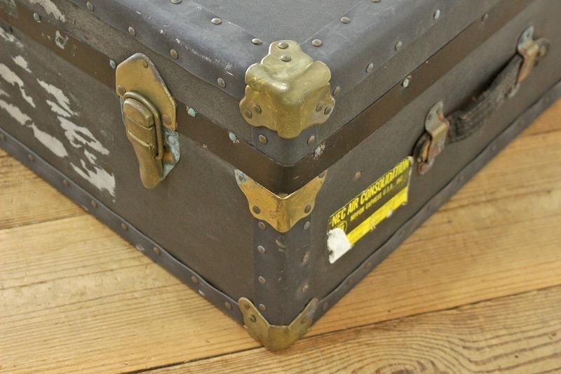 ヴィンテージ U.S. アメリカ トランク 船舶 旅行鞄 かばん 店舗什器 2 ヴィンテージ U.S. アメリカ トランク 船舶 旅行鞄 かばん 店舗什器 2