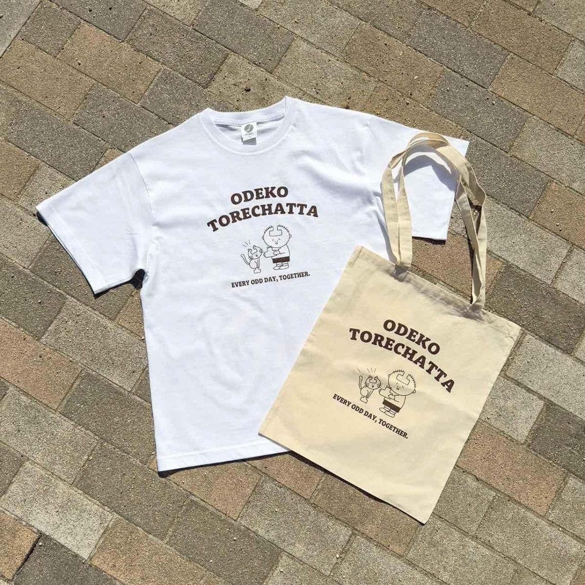 おでこ取れちゃったくん　Tシャツ おでこ取れちゃったくん＆ネコくん/Tシャツ - POTENHIT ONLINE STORE