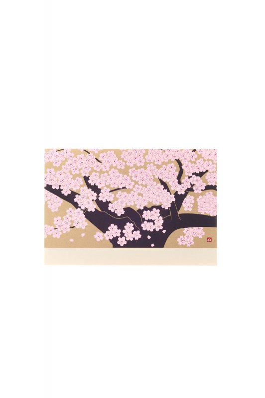 淡墨桜（全面）　シルク刷はがき　【公式】鳩居堂オンラインショップ