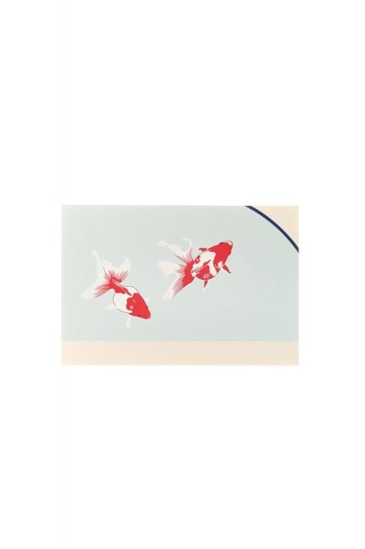 シルク刷はがき 金魚（全面） - 【公式】鳩居堂オンラインショップ