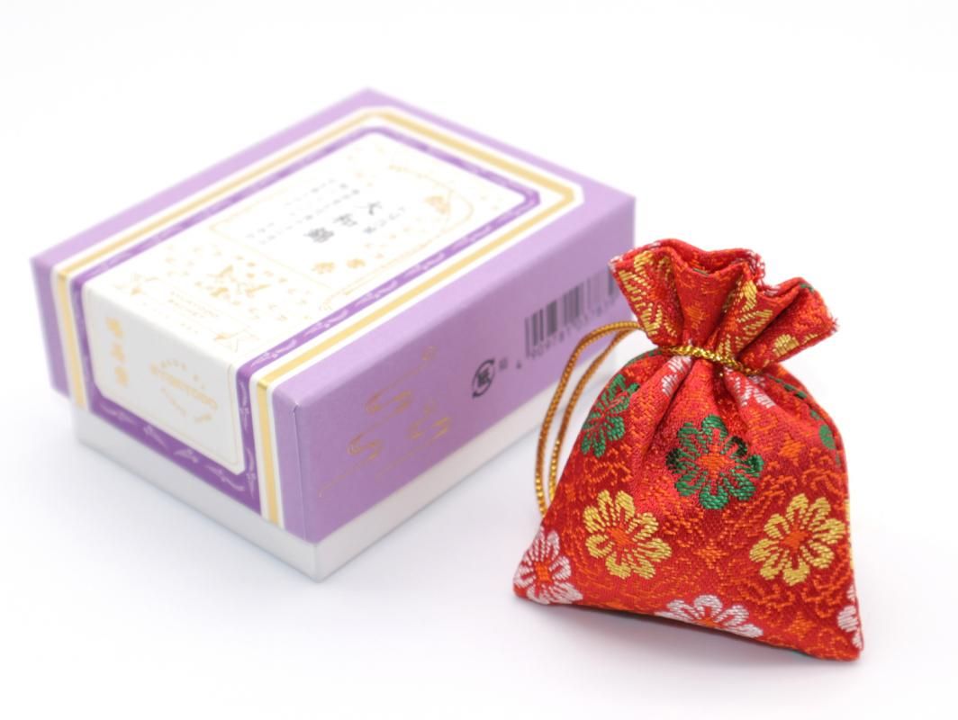 にほひ袋 巾着大和錦（赤） - 【公式】鳩居堂オンラインショップ