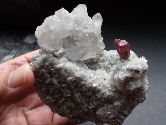 辰砂＋水晶・1 82mm/285g 8,000→3割引,600 - ザ・ストーンズ