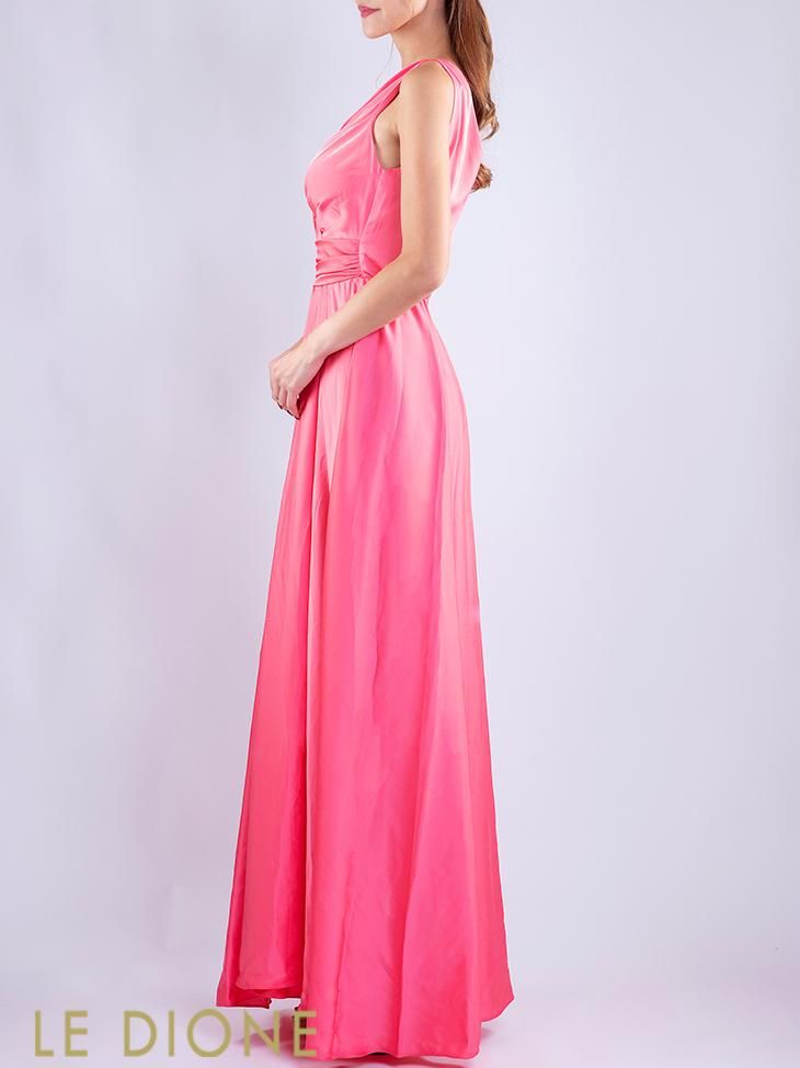 RINASCIMENTO/リナシメント]エアリーサテンマキシドレス - 六本木