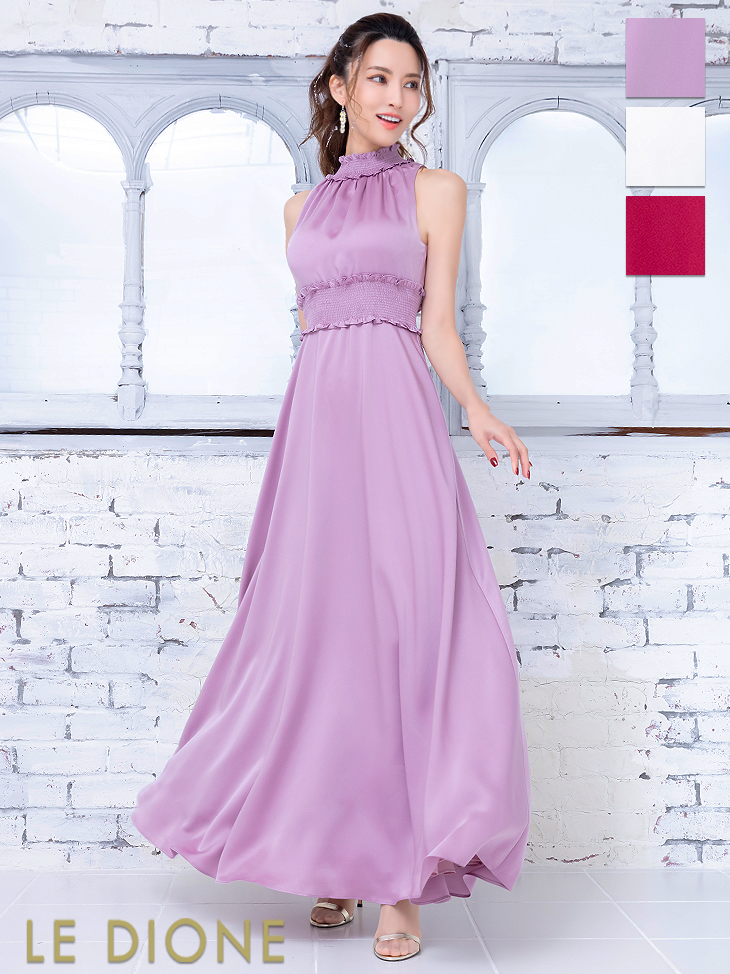 サテンアシンメトリースカートドレス - 六本木ドレスショップ サテンアシンメトリースカートドレス - 六本木ドレスショップ