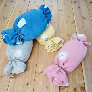 ガーゼケットおくるみキャンディー/ドット4カラー/知多木綿