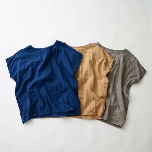 ゆったりガーゼTシャツ/ベーシック3カラー/知多木綿 ダブルガーゼ