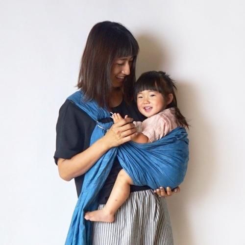 ベビースリング/本藍染 ライトインディゴ/三河織物