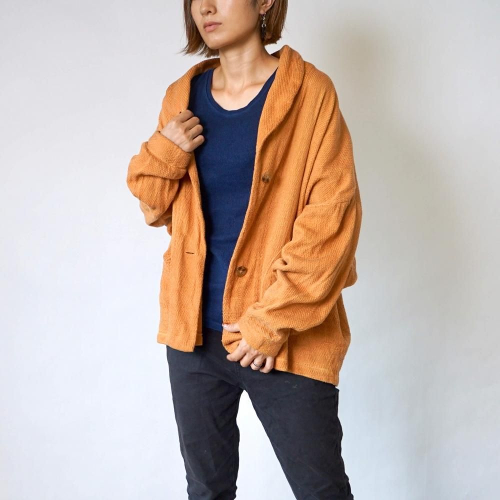 週末限定ンセール UZUiRO 長袖 カーディガン オレンジ トップス