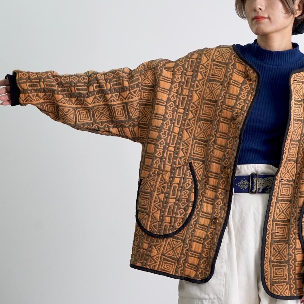 UZUiRO 6重ガーゼノーカラージャケット　ウズイロ 6重ガーゼノーカラージャケット/ブルー/三河木綿