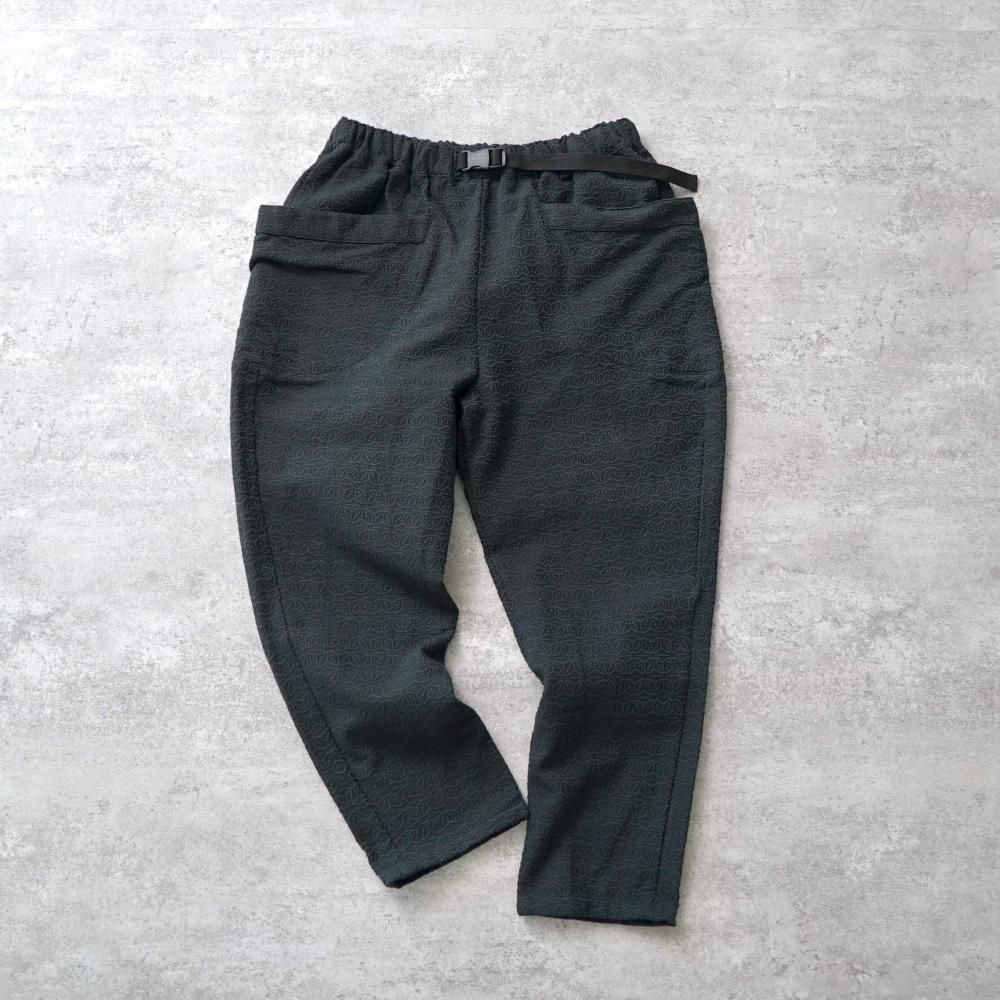 UZUiRO 麻柄キャンプワークパンツ/カーキ/刺し子織 麻柄キャンプワークパンツ/カーキ/刺し子織