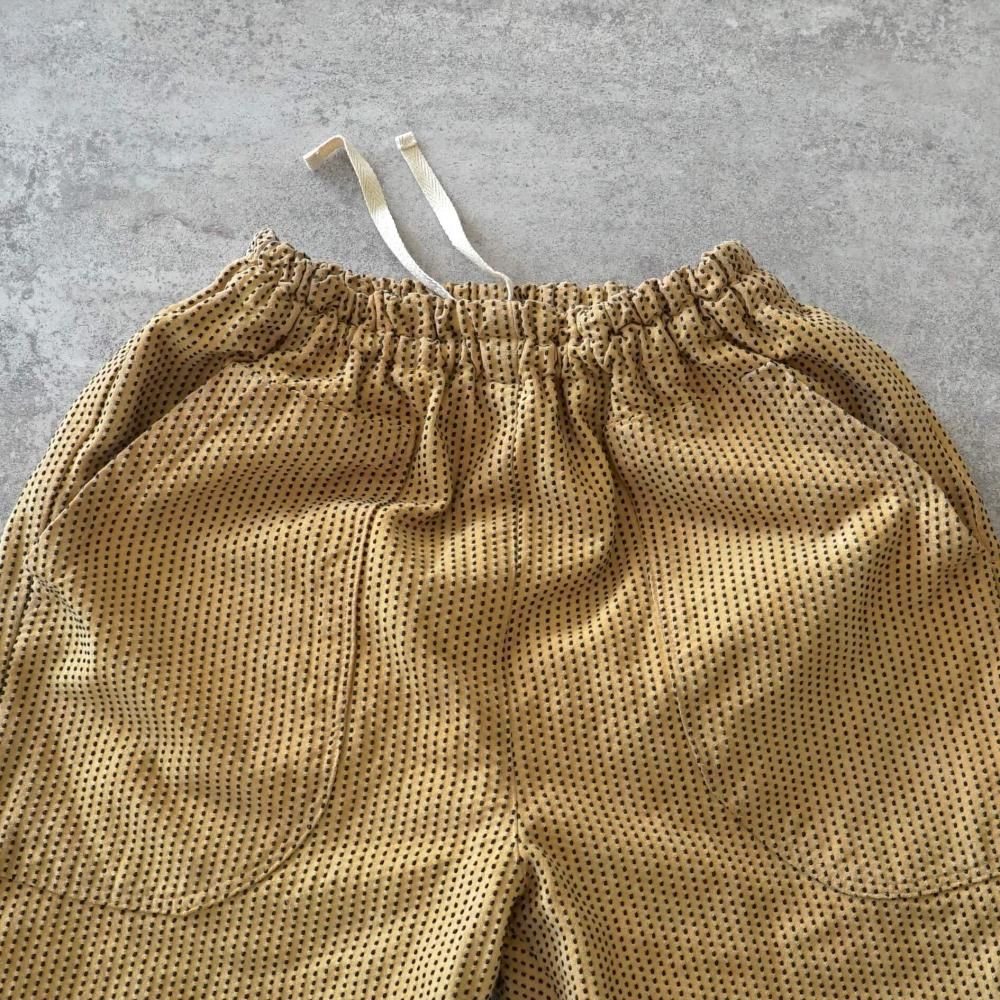 一本刺し子 スッキリサルエルパンツ | オレンジ | 三河木綿 一本刺し子 スッキリサルエルパンツ | オレンジ | 三河木綿