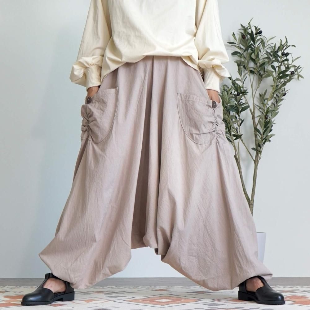 三河織物サルエルパンツ