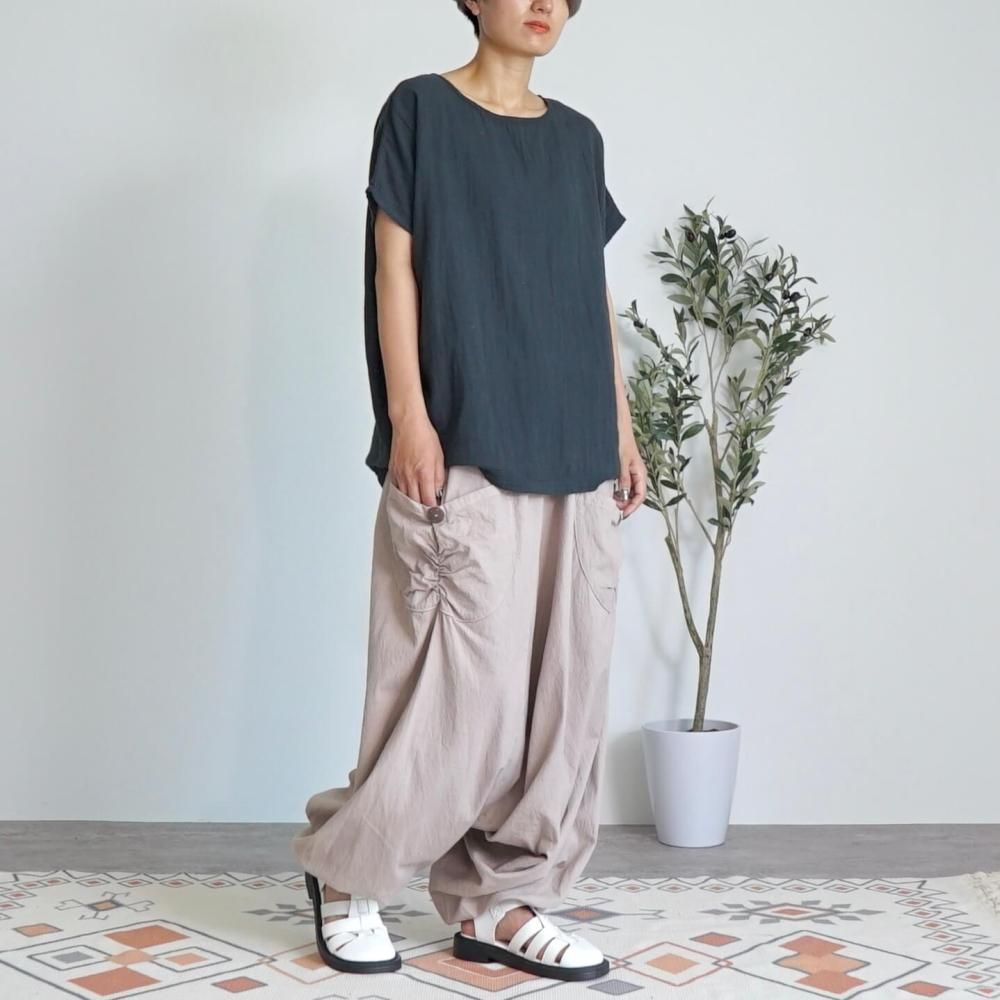 三河織物サルエルパンツ