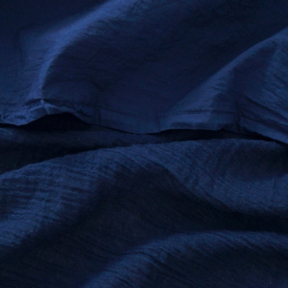 藍染めコットンスカート三河織物