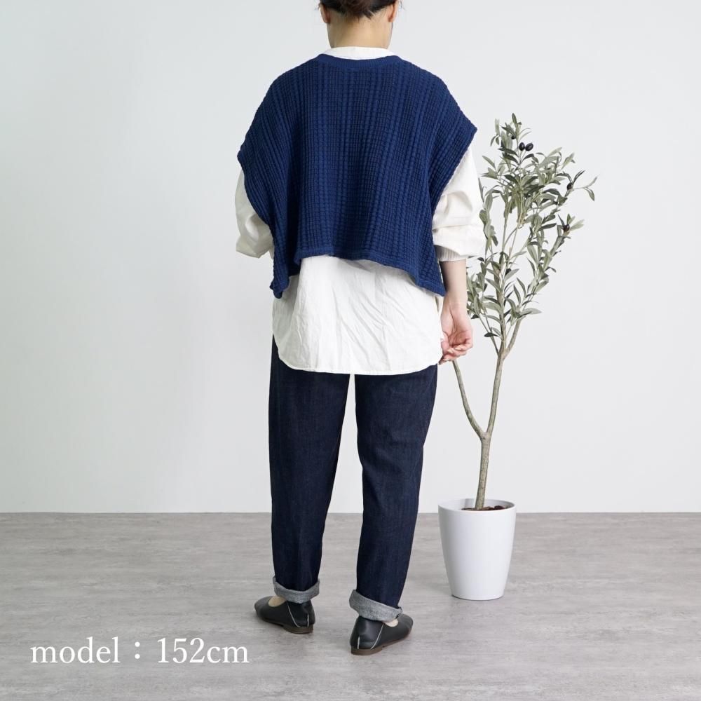 メッシュ透かし編みサマーニットベスト[品番：DSSW0004838]｜SEU
