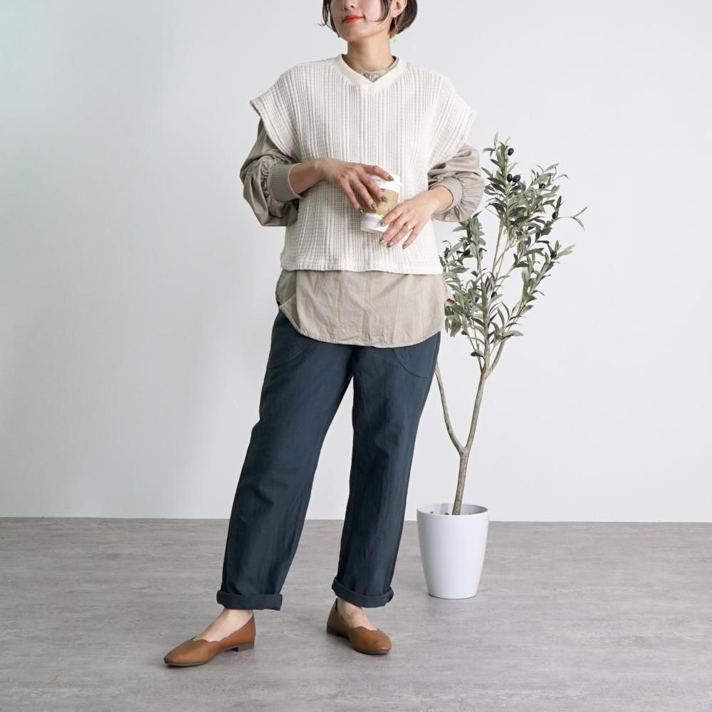 2wayショートニットベスト