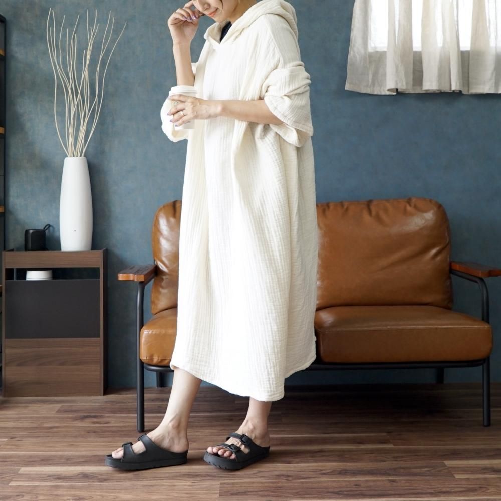 サウナポンチョ | 3カラー | 6重ガーゼ - UZUiRO/公式オンラインショップ