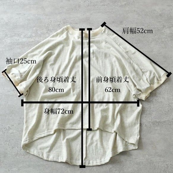 ドルマンスリーブTシャツ | グレーブルーまだら | 愛知県産