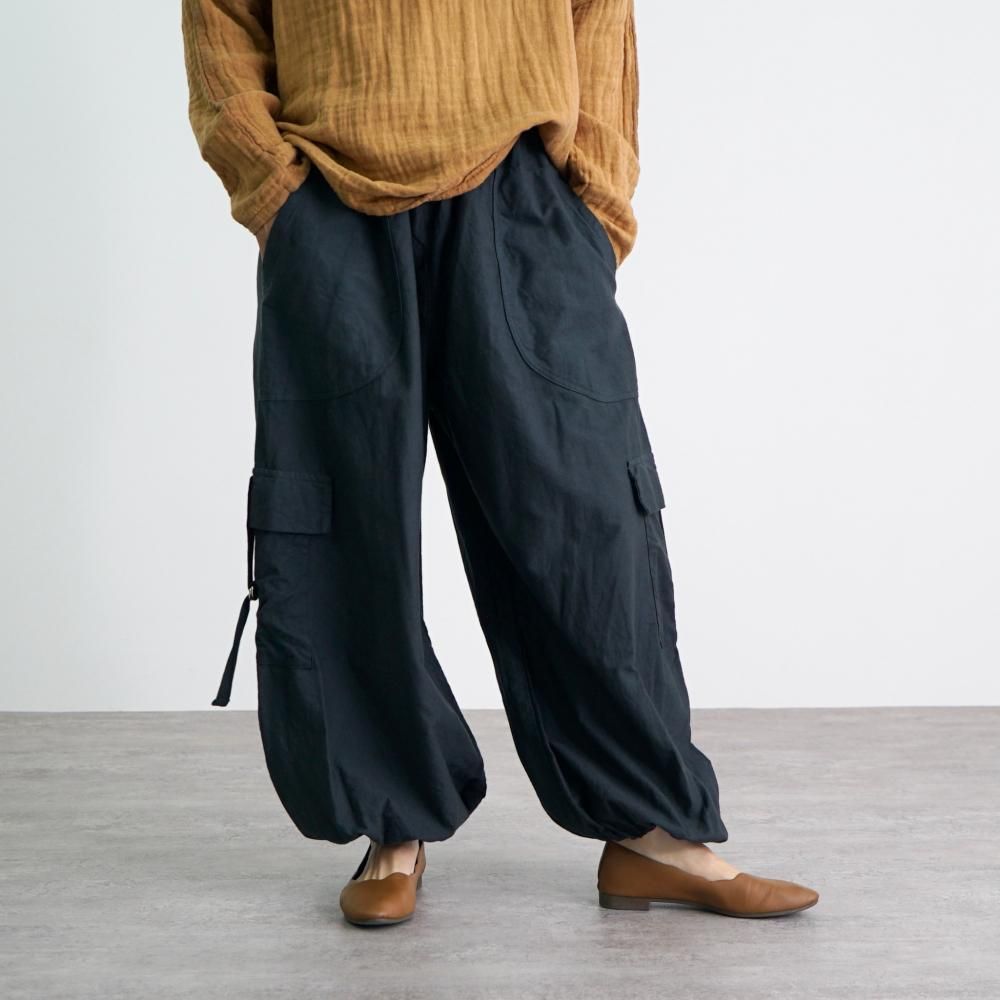 期間限定30％OFF! | ブラック | パラシュートパンツ 三河織物 UZUiRO/公式 - パンツ