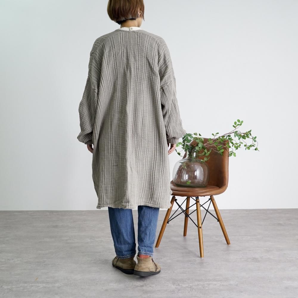 ロングカーディガン | カーキ - UZUiRO/公式オンラインショップ