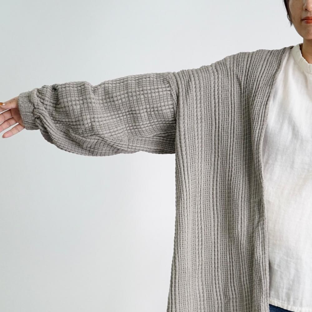 ロングカーディガン | カーキ - UZUiRO/公式オンラインショップ