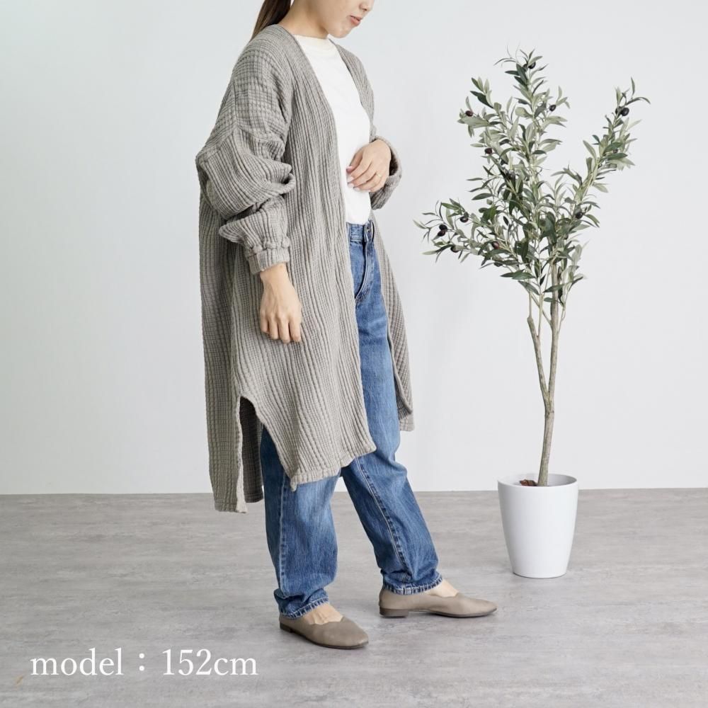 ロングカーディガン | カーキ - UZUiRO/公式オンラインショップ
