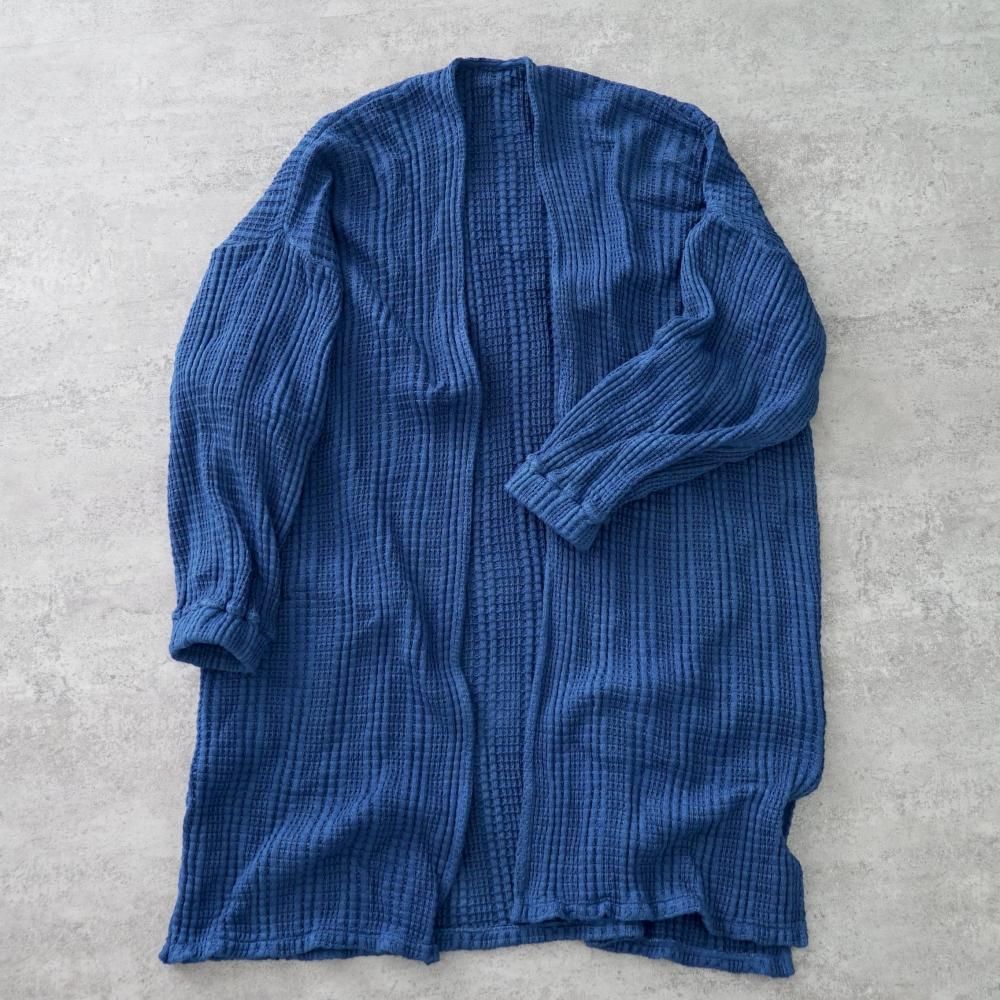 ロングカーディガン | ブルー - UZUiRO/公式オンラインショップ ロングカーディガン | ブルー - UZUiRO/公式オンラインショップ
