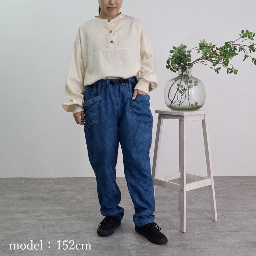 UZUIRO キャンプワークパンツ グレー プレーンキャンプワークパンツ/グレー/三河織物